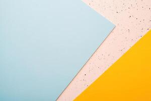 Colorful abstract background with yellow, blue and orange photo