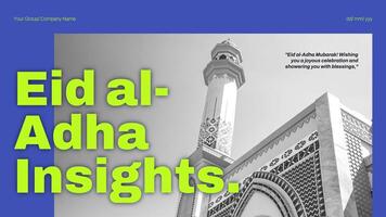 Eid Al Adha Insights Presentation template