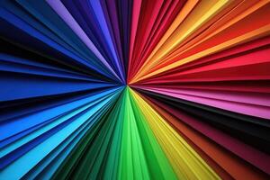 Colorful rainbow background with a starburst effect photo