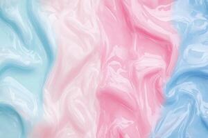 A close up of a blue and pink liquid photo