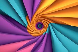 Colorful abstract background with a spiral design photo