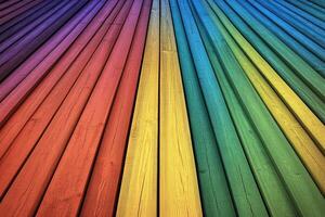 Rainbow wood background wallpaper photo