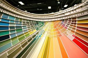 A large color chart with many different colors photo