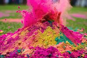 Holi festival colors photo