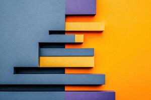 Colorful abstract background with colorful blocks photo