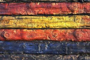 Colorful wood panel background stock photo