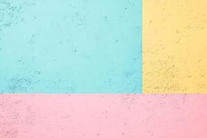 Colorful wall background with pastel colors photo