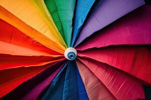 A colorful umbrella photo