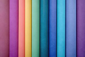 Colorful paper background with different colors photo