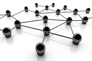 Network of interconnected spheres photo