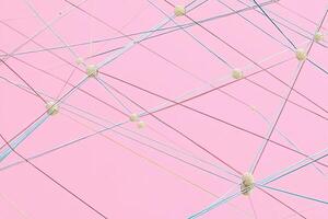 Abstract network design on a pastel background photo