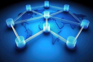 Global network connections photo