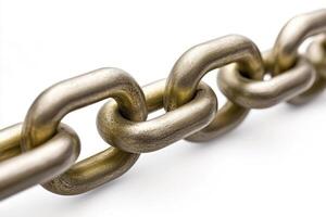 Close-up of a metal chain photo