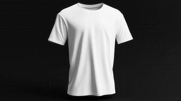 White t shirt lying on backdrop, black silk sleek showcasing graphic design potential with elegant minimalist presentation photo