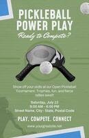 Pickleball Day Poster template