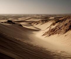Sand dunes landscape in the Sahara Desert during daytime photo