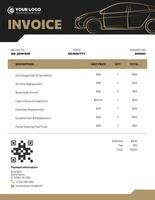 Automobile Service Invoice template
