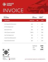 Car Service Invoice template