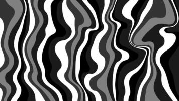 Abstract black and white marble texture background with wavy liquid pattern vector