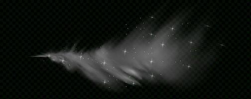 A white star with a black background vector