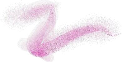 A pink swirl of paint is shown on a white background vector