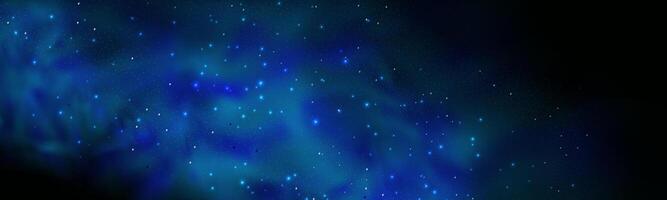A blue aurora bore sky with stars vector