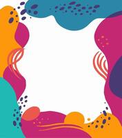 Colorful Abstract Frame Border Template Background vector
