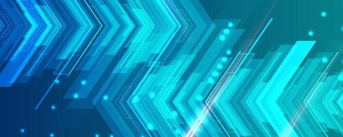 abstract blue background with lines and lights vector