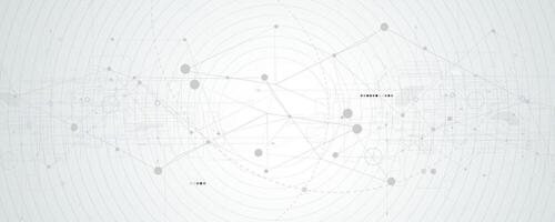 abstract gray background with connected lines and dots vector