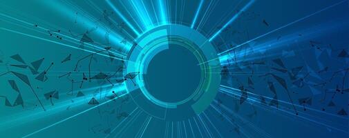 The abstract technology for science and business presentation vector