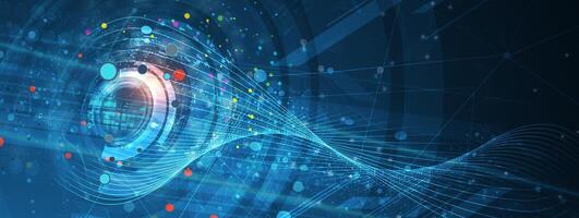 a futuristic background with a digital image vector