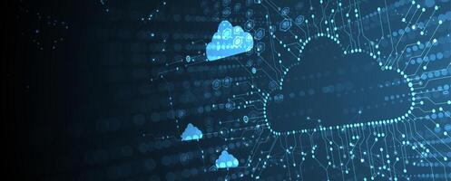 cloud computing and data technology background concept vector
