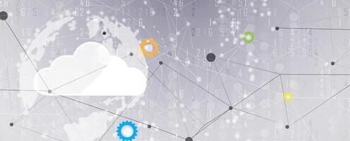cloud computing and data network vector
