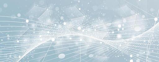 abstract grey background with lines and dots vector