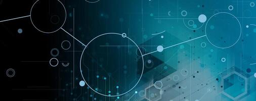 Technology background, idea of global business solution vector