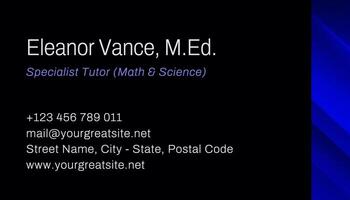 Private Tutors Business Card template