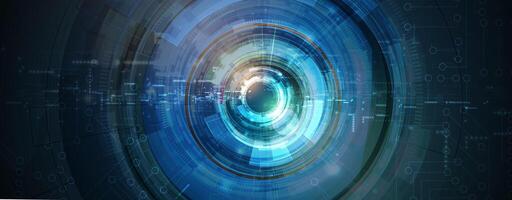 a futuristic technology background with a circle vector