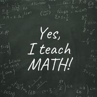 Math Private Tutor Business Card in Blackboard Theme template
