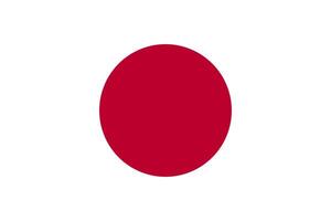 Japan flag icon . Japanese national flag symbol. Standard color and size vector