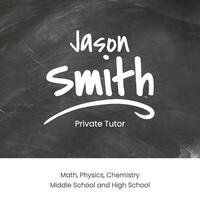 Private Tutor Business Card template