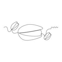 one line art Pistachio illustration. line art, one continuous line, simple, hand drawn and sketch style. for icons, symbols, signs or logos vector