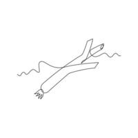 one line art Leek illustration. line art, one continuous line, simple, hand drawn and sketch style. for icons, symbols, signs or logos vector