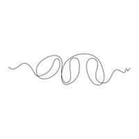 one line art Coffee Beans illustration. line art, one continuous line, simple, hand drawn and sketch style. for icons, symbols, signs or logos vector