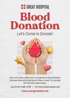 Blood Donor Event invitation template
