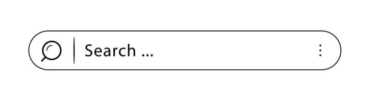 Search Bar Interface Design Simple, Clean, UserFriendly Input vector