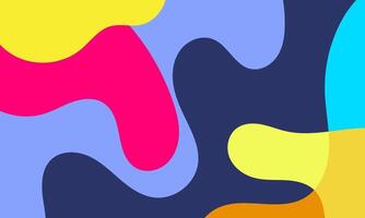 Abstract Colorful Background Vivid Shapes, Fluid Design, Modern Art vector
