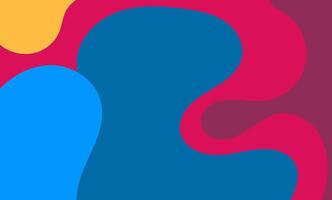 Abstract Cover Design with Colorful Fluid Shapes and Text vector