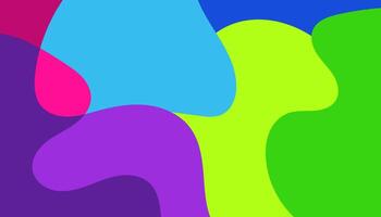 Abstract Typography Design Colorful Shapes, Vibrant Hues, Modern Layout vector