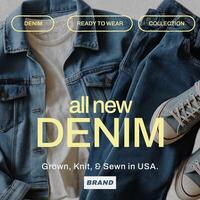 jeans promotion for social media post template