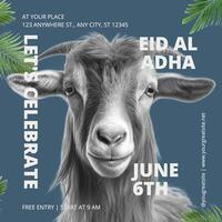 eid al adha greeting social media design ideas template